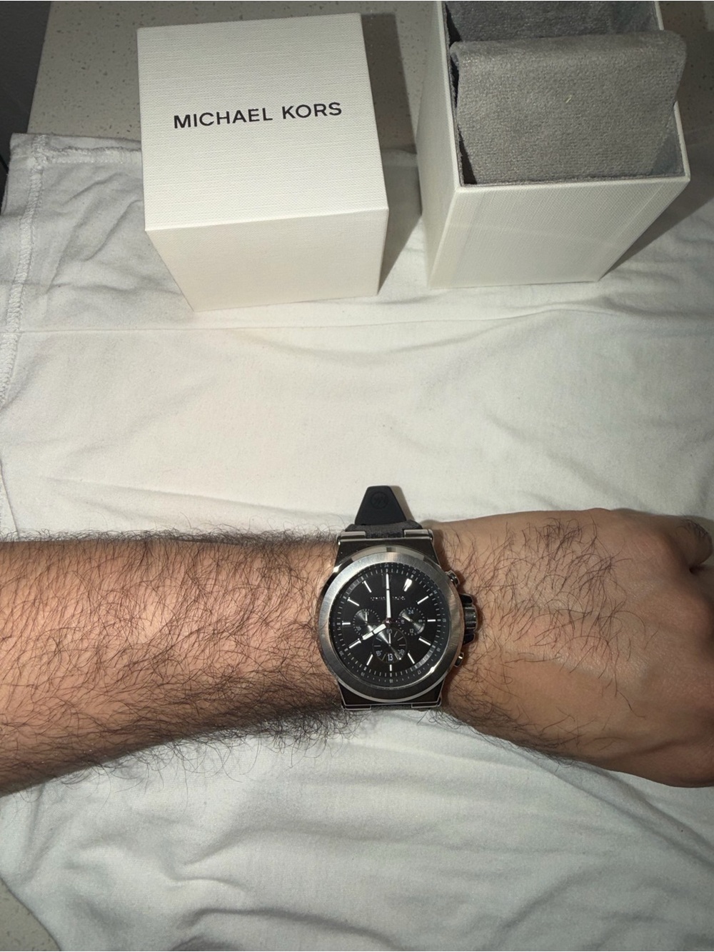 Michael Kors Gunmetal Gray Chronograph Watch - Picture 5 of 6